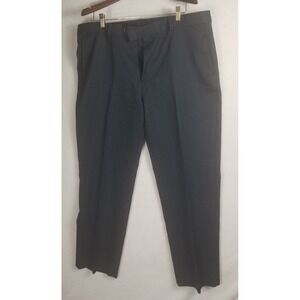 Kenneth Cole Reaction Dress Pants Men 40x32 Gray Excellent Flat Front Trousers